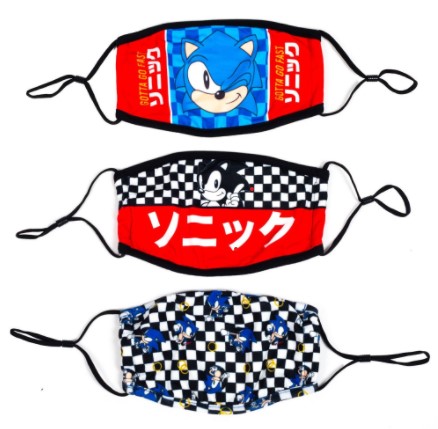 Sonic 3 Pack Face Mask